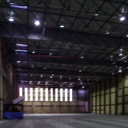 Industrial warehouse interior restoration — Consol Glass facility